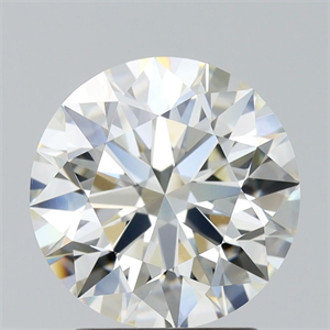 Picture of Natural Diamond 2.01 Carats, Round with Excellent Cut, J Color, VVS2 Clarity and Certified by GIA