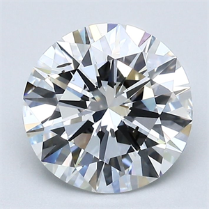 Picture of Natural Diamond 2.00 Carats, Round with Excellent Cut, F Color, SI1 Clarity and Certified by GIA