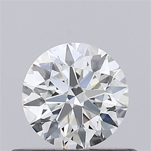 Picture of Natural Diamond 0.40 Carats, Round with Excellent Cut, I Color, VS2 Clarity and Certified by GIA