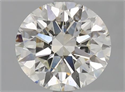 Natural Diamond 2.70 Carats, Round with Excellent Cut, J Color, SI2 Clarity and Certified by GIA