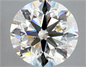 Natural Diamond 3.20 Carats, Round with Excellent Cut, K Color, VVS1 Clarity and Certified by GIA