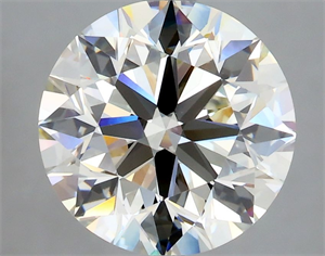 Picture of Natural Diamond 3.20 Carats, Round with Excellent Cut, K Color, VVS1 Clarity and Certified by GIA