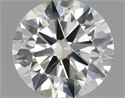 Natural Diamond 0.40 Carats, Round with Excellent Cut, J Color, IF Clarity and Certified by IGI