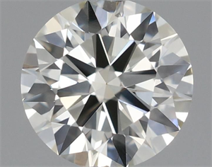 Picture of Natural Diamond 0.40 Carats, Round with Excellent Cut, J Color, IF Clarity and Certified by IGI