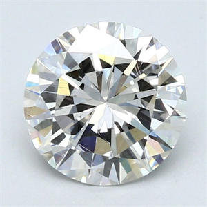 Picture of Natural Diamond 1.56 Carats, Round with Very Good Cut, F Color, VVS2 Clarity and Certified by GIA