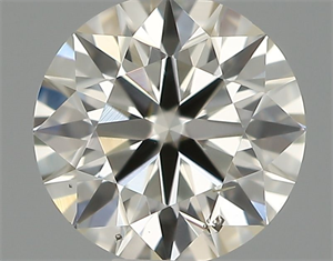 Picture of Natural Diamond 0.40 Carats, Round with Excellent Cut, I Color, SI1 Clarity and Certified by IGI