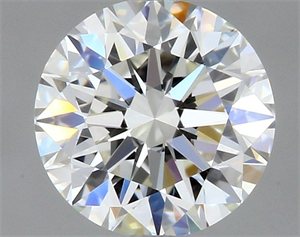 Picture of Natural Diamond 0.50 Carats, Round with Very Good Cut, I Color, VVS2 Clarity and Certified by GIA