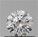 Natural Diamond 0.40 Carats, Round with Excellent Cut, E Color, VVS2 Clarity and Certified by IGI