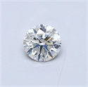 Natural Diamond 0.41 Carats, Round with Very Good Cut, J Color, SI1 Clarity and Certified by GIA