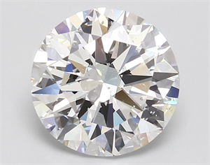 Picture of Natural Diamond 5.01 Carats, Round with Excellent Cut, D Color, SI2 Clarity and Certified by GIA