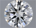 Natural Diamond 0.42 Carats, Round with Excellent Cut, H Color, VS1 Clarity and Certified by IGI