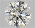 Natural Diamond 3.14 Carats, Round with Excellent Cut, J Color, VVS1 Clarity and Certified by GIA