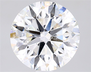 Picture of Natural Diamond 2.05 Carats, Round with Excellent Cut, H Color, SI2 Clarity and Certified by GIA