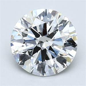 Picture of Natural Diamond 1.80 Carats, Round with Excellent Cut, H Color, SI1 Clarity and Certified by GIA