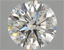 Natural Diamond 3.01 Carats, Round with Excellent Cut, H Color, SI2 Clarity and Certified by GIA