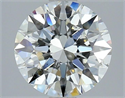 Natural Diamond 3.02 Carats, Round with Excellent Cut, I Color, SI1 Clarity and Certified by GIA