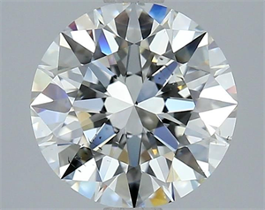 Picture of Natural Diamond 3.02 Carats, Round with Excellent Cut, I Color, SI1 Clarity and Certified by GIA