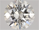 Natural Diamond 1.70 Carats, Round with Excellent Cut, H Color, VVS2 Clarity and Certified by GIA