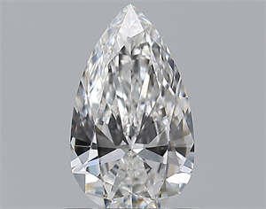 Picture of Natural Diamond 0.75 Carats, Pear with  Cut, E Color, IF Clarity and Certified by GIA