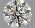 Natural Diamond 0.40 Carats, Round with Excellent Cut, H Color, VS2 Clarity and Certified by IGI