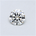 Natural Diamond 0.40 Carats, Round with Excellent Cut, I Color, VVS1 Clarity and Certified by GIA