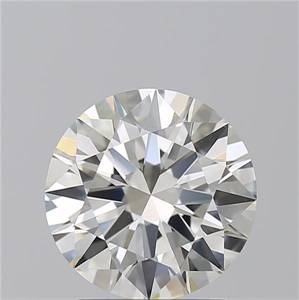 Picture of Natural Diamond 2.05 Carats, Round with Excellent Cut, I Color, VVS2 Clarity and Certified by GIA