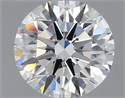 Natural Diamond 0.45 Carats, Round with Excellent Cut, F Color, VVS1 Clarity and Certified by GIA