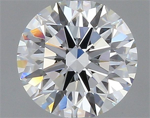 Picture of Natural Diamond 0.45 Carats, Round with Excellent Cut, F Color, VVS1 Clarity and Certified by GIA