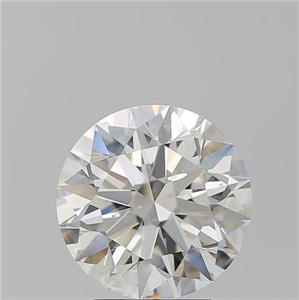 Picture of Natural Diamond 3.50 Carats, Round with Excellent Cut, H Color, SI2 Clarity and Certified by GIA