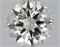 Natural Diamond 0.40 Carats, Round with Very Good Cut, K Color, VVS1 Clarity and Certified by GIA