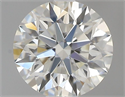 Natural Diamond 0.44 Carats, Round with Excellent Cut, I Color, IF Clarity and Certified by GIA