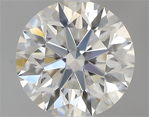 Picture of Natural Diamond 0.44 Carats, Round with Excellent Cut, I Color, IF Clarity and Certified by GIA