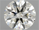 Natural Diamond 0.50 Carats, Round with Excellent Cut, K Color, VS2 Clarity and Certified by GIA