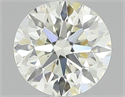 Natural Diamond 0.46 Carats, Round with Excellent Cut, I Color, VVS1 Clarity and Certified by IGI