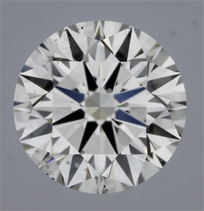 Picture of Natural Diamond 0.57 Carats, Round with Excellent Cut, J Color, SI2 Clarity and Certified by GIA