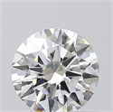 Natural Diamond 0.41 Carats, Round with Excellent Cut, F Color, VVS1 Clarity and Certified by GIA