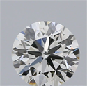 Natural Diamond 0.40 Carats, Round with Excellent Cut, H Color, VS2 Clarity and Certified by IGI