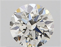 Natural Diamond 0.44 Carats, Round with Excellent Cut, J Color, VVS1 Clarity and Certified by GIA