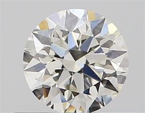 Picture of Natural Diamond 0.44 Carats, Round with Excellent Cut, J Color, VVS1 Clarity and Certified by GIA