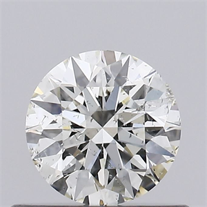 Picture of Natural Diamond 0.41 Carats, Round with Excellent Cut, J Color, I1 Clarity and Certified by GIA