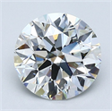 Natural Diamond 1.83 Carats, Round with Excellent Cut, H Color, VVS1 Clarity and Certified by GIA