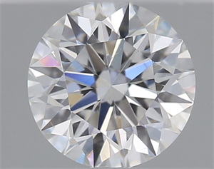 Picture of Natural Diamond 0.41 Carats, Round with Excellent Cut, D Color, VS2 Clarity and Certified by GIA