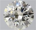 Natural Diamond 2.50 Carats, Round with Excellent Cut, J Color, SI1 Clarity and Certified by IGI