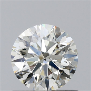 Picture of Natural Diamond 0.58 Carats, Round with Excellent Cut, K Color, SI1 Clarity and Certified by GIA