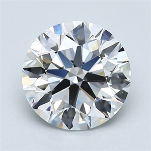 Picture of Natural Diamond 1.75 Carats, Round with Excellent Cut, F Color, VVS1 Clarity and Certified by GIA