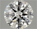 Natural Diamond 2.01 Carats, Round with Excellent Cut, H Color, I1 Clarity and Certified by GIA