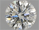 Natural Diamond 0.56 Carats, Round with Excellent Cut, K Color, SI1 Clarity and Certified by GIA