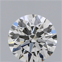 Natural Diamond 0.40 Carats, Round with Excellent Cut, F Color, VS2 Clarity and Certified by IGI