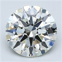 Natural Diamond 2.31 Carats, Round with Excellent Cut, K Color, VS1 Clarity and Certified by GIA