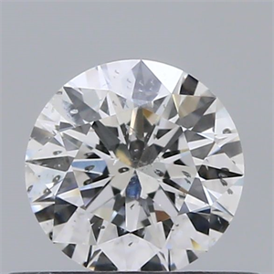 Picture of Natural Diamond 0.40 Carats, Round with Excellent Cut, F Color, I1 Clarity and Certified by GIA